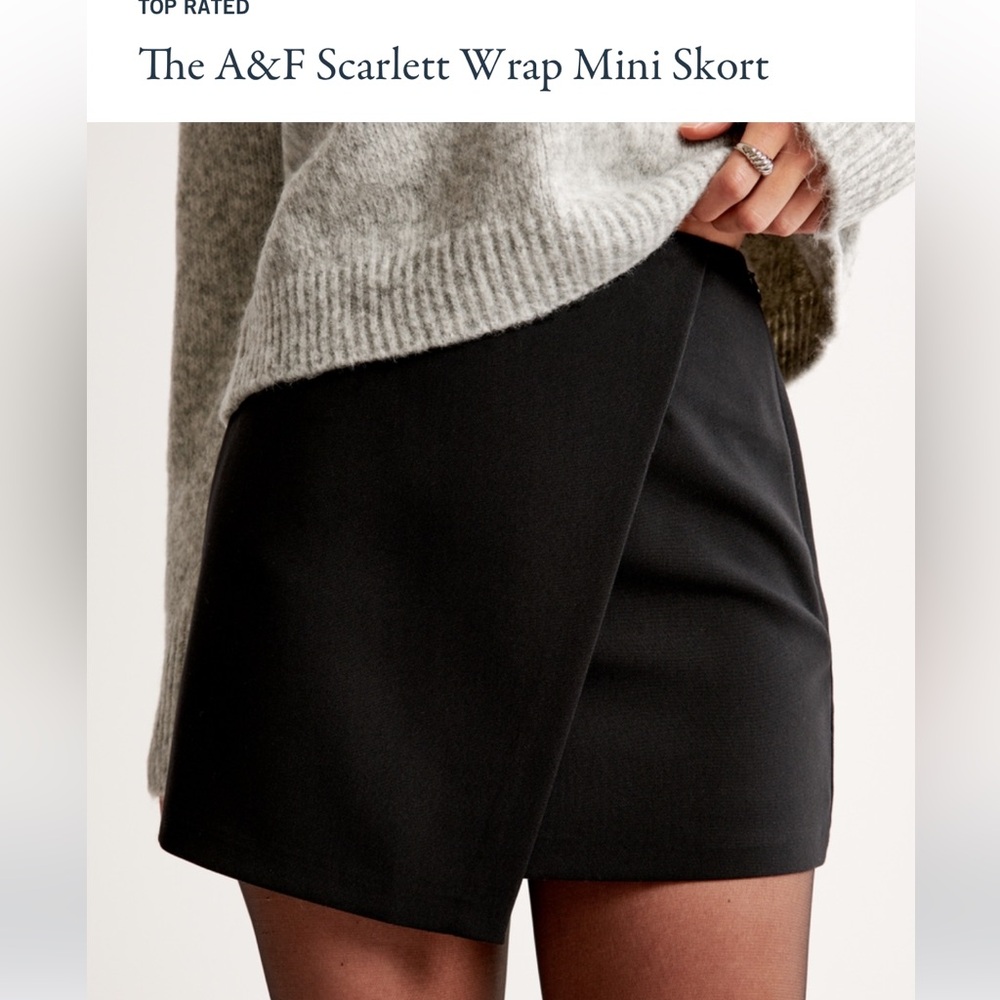 scarlett wrap mini skort abercrombie and fitch